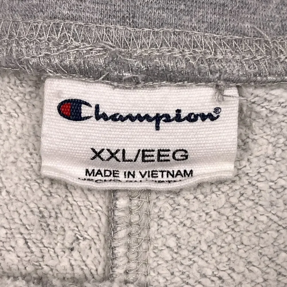 Champion Mens 2XL Gray Sweatpants‎ Jogger Tapered Leg Drawstring